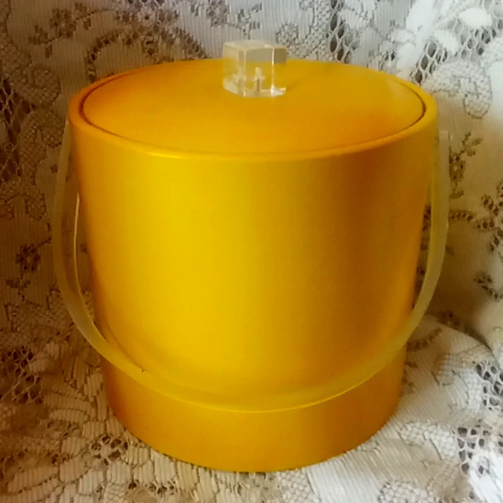 Mid century vinyl ice bucket by George Baird